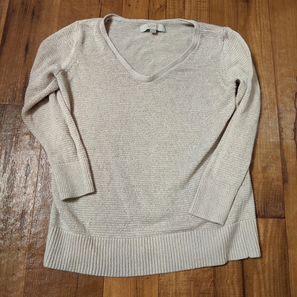 LOFT Sweaters - Loft Knit Sweater | Cream | Small